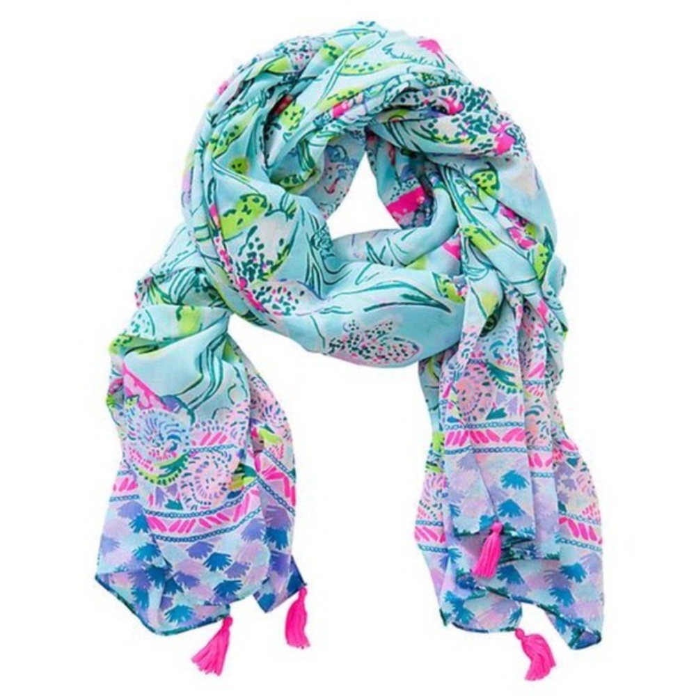 NWT Lilly Pulitzer Bali Blue Scarf